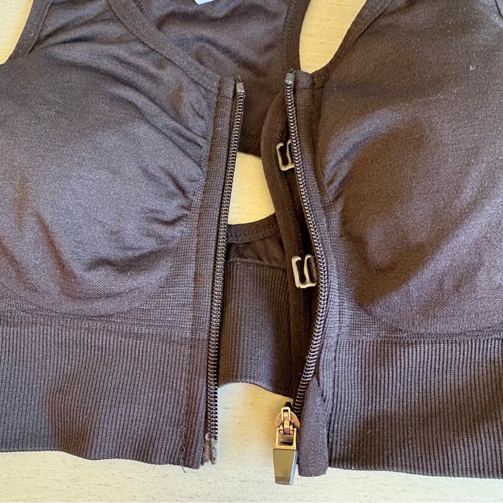 90 Degree By Reflex Activewear Support Zip Front Racerback Sports Bras Set Sz S - Picture 5 of 15